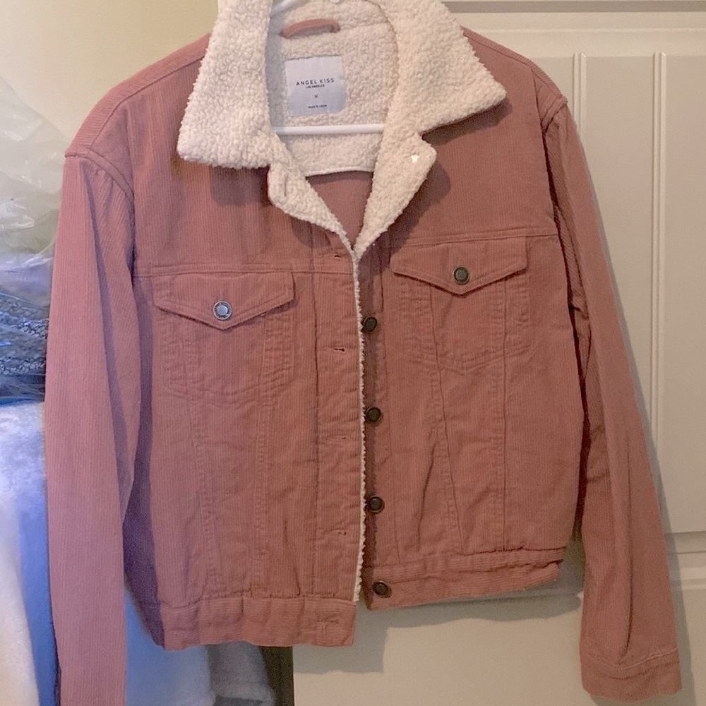 Pink corduroy jacket